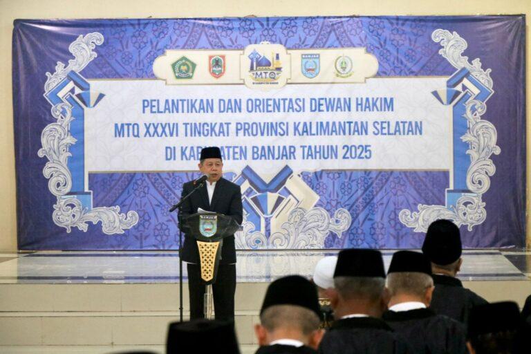 112 Dewan Hakim MTQ Kalsel 2025 Resmi Dilantik, Ini Pesan Kemenag