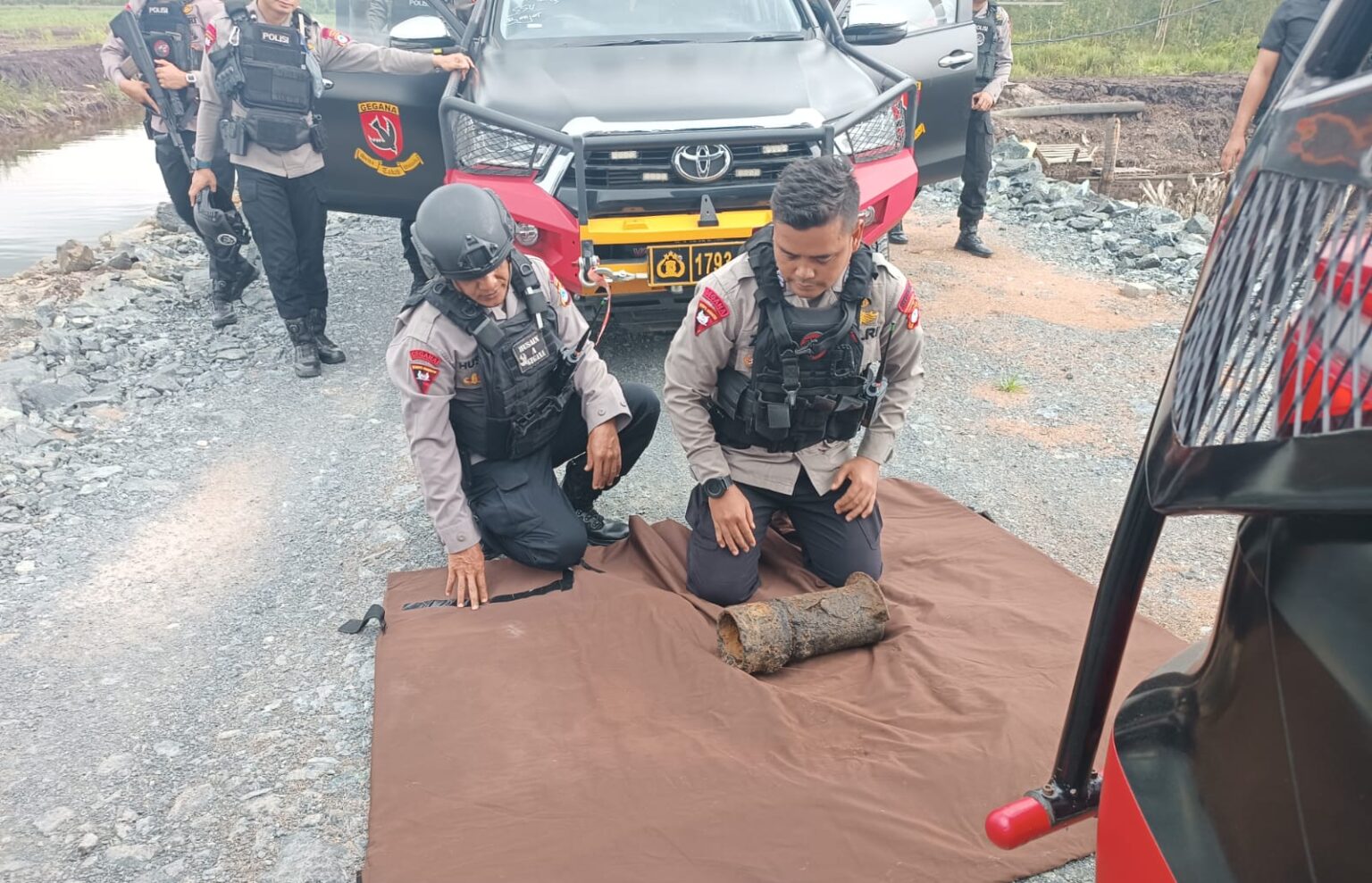 Penemuan Diduga Proyektil Gegerkan Warga Banjarbaru, Ternyata Cuma Besi Karatan