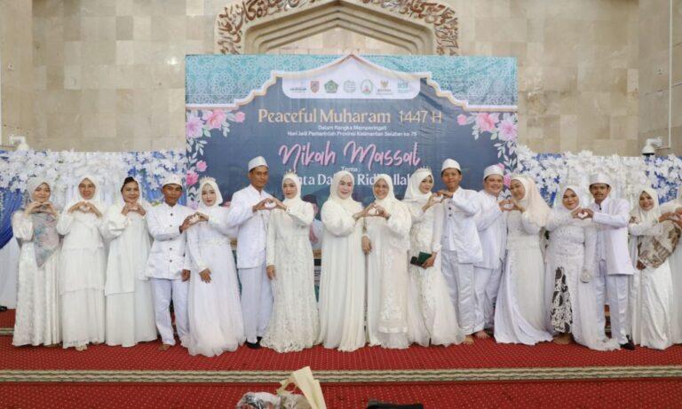 325 Pasangan Ikuti Nikah Massal Gratis Peringati Hari Jadi Ke-75 Kalsel