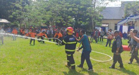 Apel Siaga Karhutla, BPBD Banjar Gelar Simulasi Pemadaman